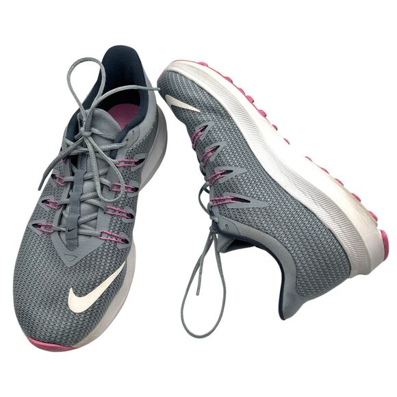 Nike Downshifter 8 Running Shoes Women’s 9.5 Gray Pink Lightweight Athleisure - Picture 12 of 16